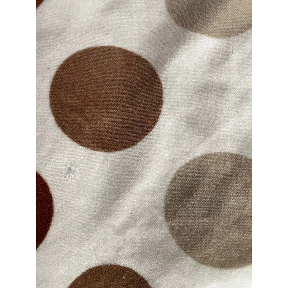 Ikea Brown Dots 20x20” Velvet Feel Throw Pillow Cover (with flaws)